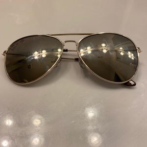 Gold aviator frame